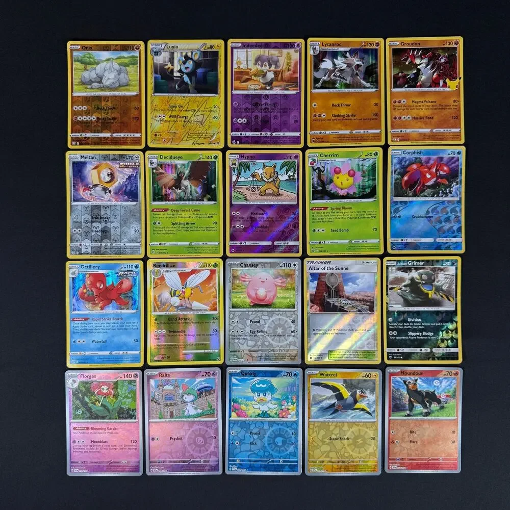 Lot of 20 Pokemon holo card modern set